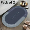 Quick Drying Water Soak Bathroom Mat & Water Absorbent Door Mat, Floor Mat, Doormat (Pack of 2)